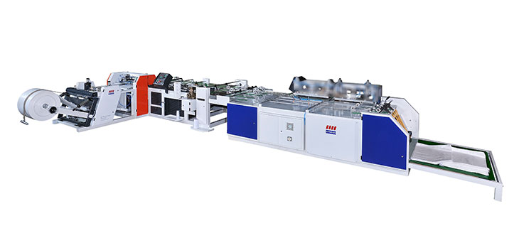 Fully Automatic Bag Top Hemming Conversion Line      (In-Line Process for Cutting-Sewing-Bag Top Hemming For Woven Bag)       Model No: HEMITEC