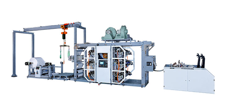 خط طباعة فلكسوغرافية من لفة إلى لفة، الطراز: Servo-Print